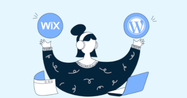 WordPress vs. Wix : Quel CMS choisir? Article de blog, comparatif de CMS, top10hébergeurs.com 