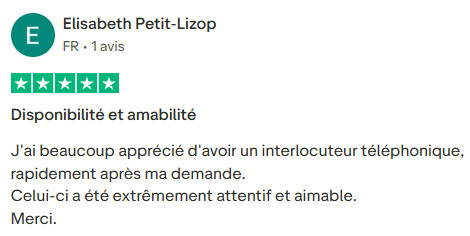 Commentaire d'un client de Gandi sur le site Trustpilot